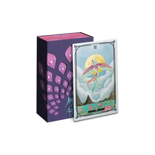 WohStudios Tarot Feather Divination Cards Distressed Mirror Board Game Cards