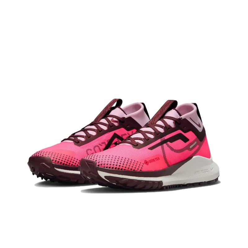 Nike React Pegasus Trail 4 Gore Tex Hyper Pink Team Red Pink Foam Burgundy Crush Women's-2