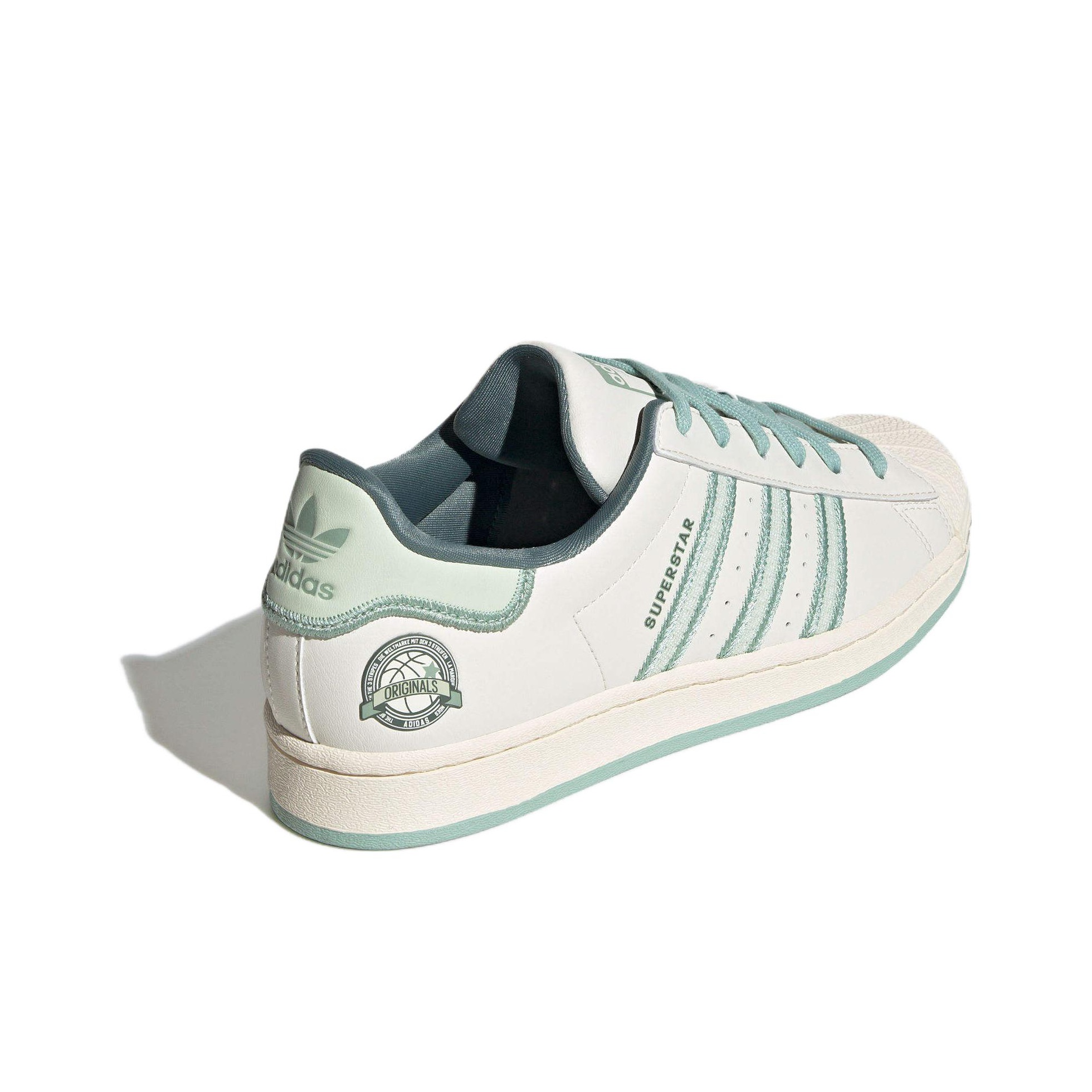 Adidas Superstar Originals Chalk White Green Women s US W 8