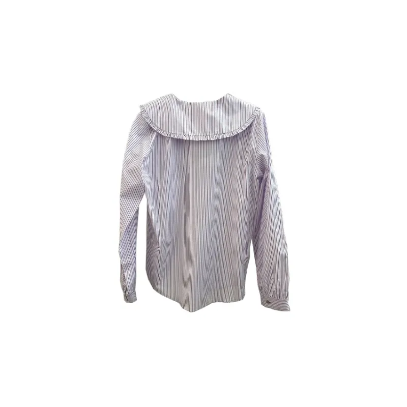 I BLUES Shirts Women's Blue White Stripes-1