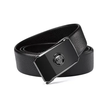 JAGUAR Authentic Automatic Buckle Cow Leather Leather Belts Men's Width  3.5cm