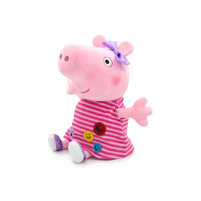 Peppa Pig Striped Peppa George Dolls Plush Doll 30cm High-1