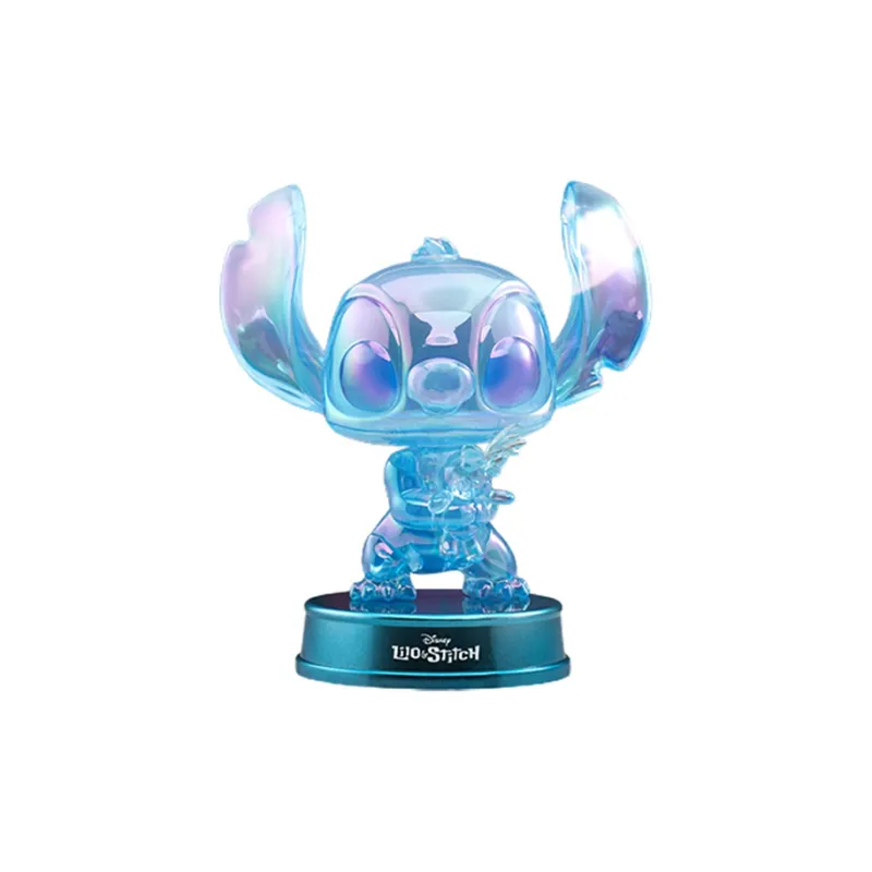 Hot Toys Lilo & Stitch Ani Holographic Edition Cosbaby Mini Collector Doll Chibi Figures Stitch And Little Gold 13cm-0