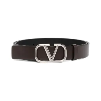 Valentino Leather Belts Men's Black 