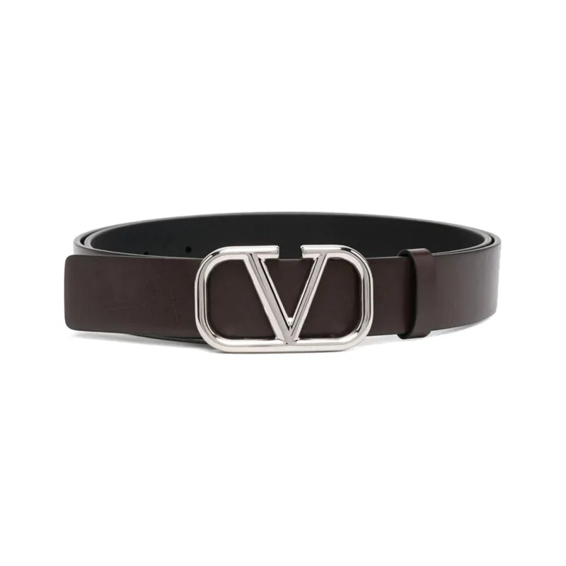 Valentino Leather Belts Men's Black -0