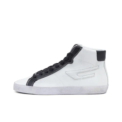 DIESEL S-Leroji Skateboard Shoes Men Mid-Top White/Black