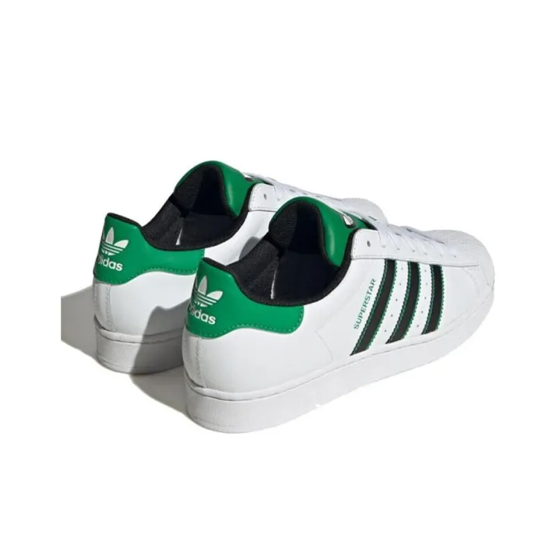 Adidas Originals Superstar Shoes 'White Black Green'-2