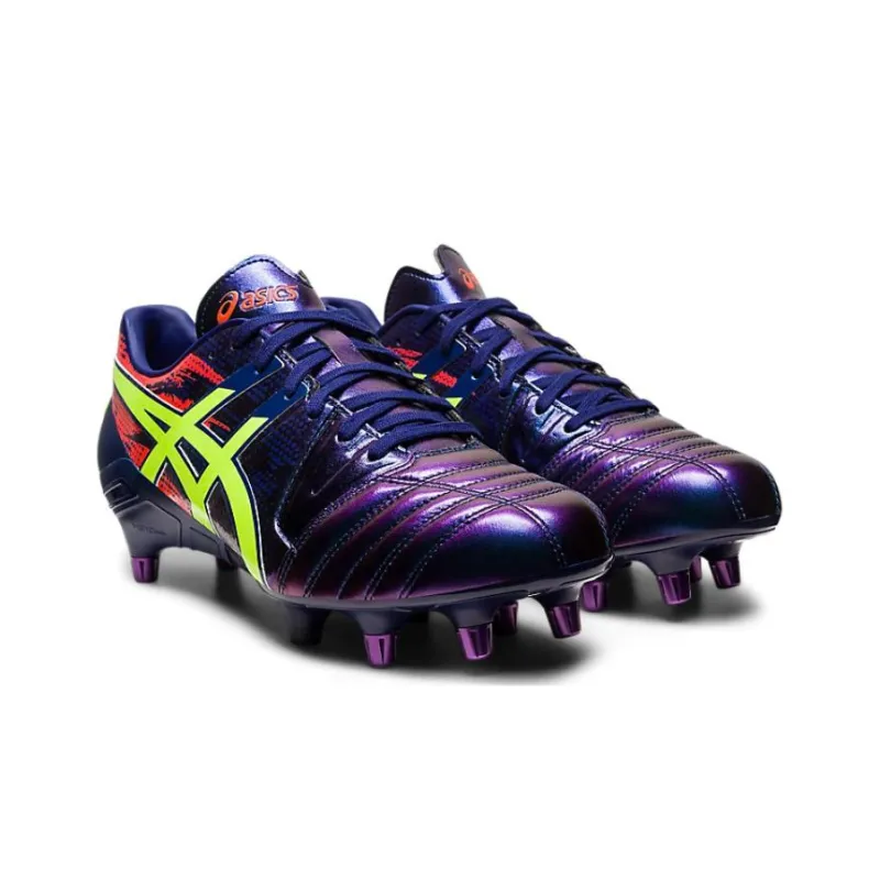 Asics GEL-LETHAL TIGHT FIVE Cushioning Anti-Slip And Wear-Resistant Low-Top Training Shoes Men's Red Violet And Blue-2