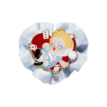 POP MART SKULLPANDA Daily Wonderland Collection Badge Blind Box Products Single Mystery Box/Full Box 12 Pcs