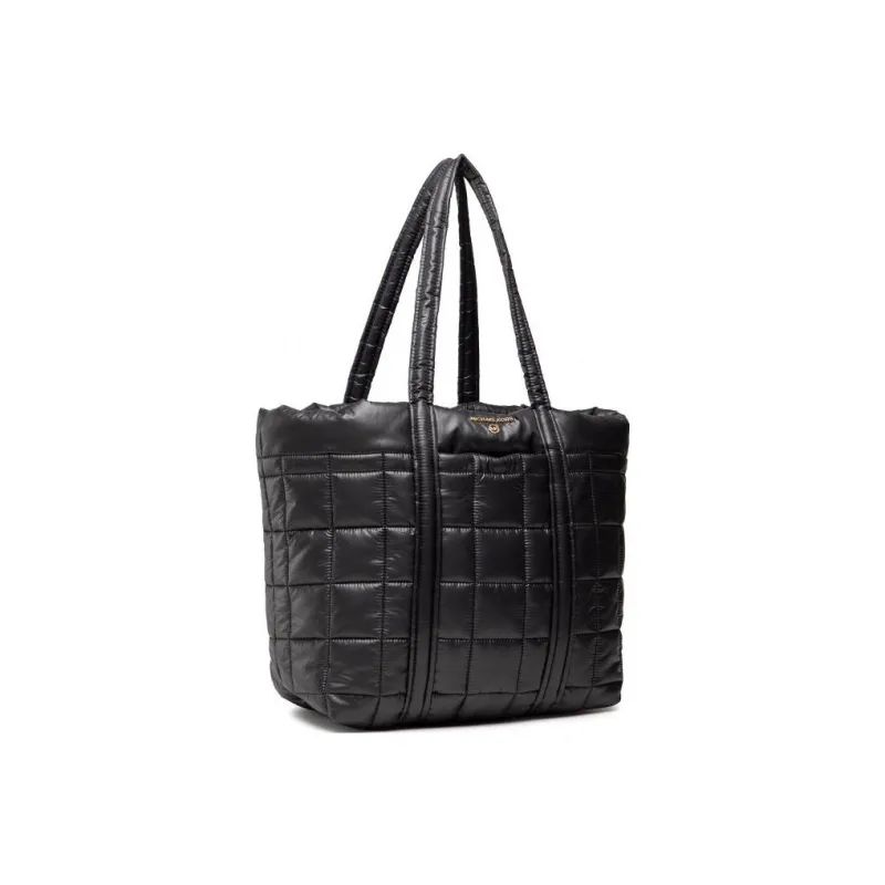 MICHAEL KORS Stirling Polyester Tote Bag Shopping Bag Shoulder Bag Handbag Large Size Women's Black-1