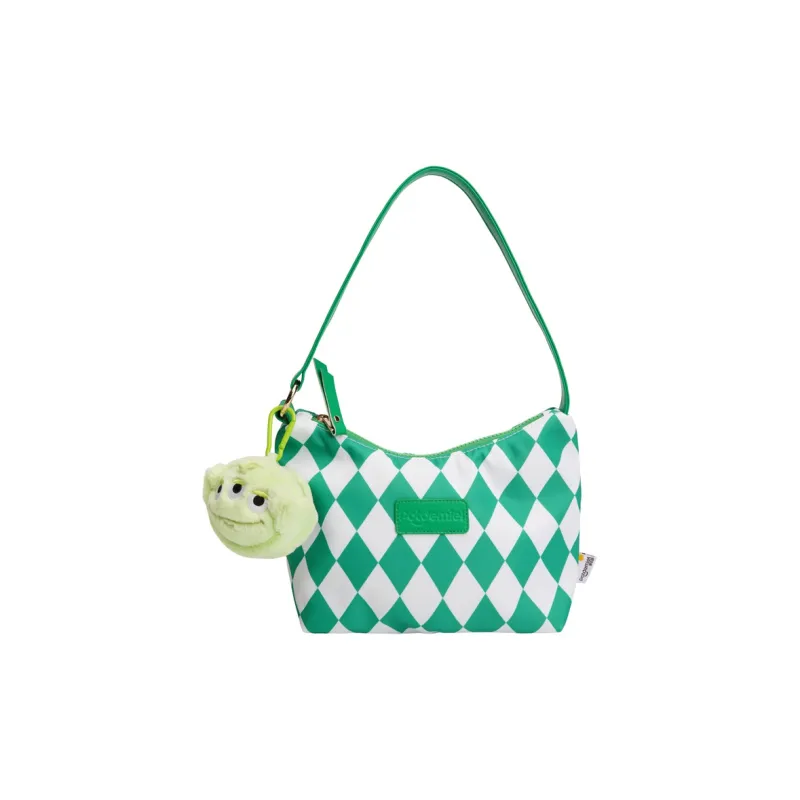 POTDEMIEL Polyester Handbag Regular Unisex Green-4