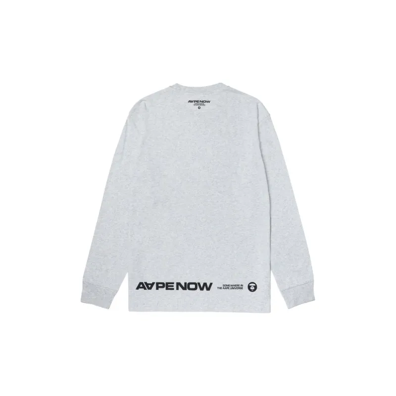 Aape Logo patch Long sleeve Cotton T shirt-1