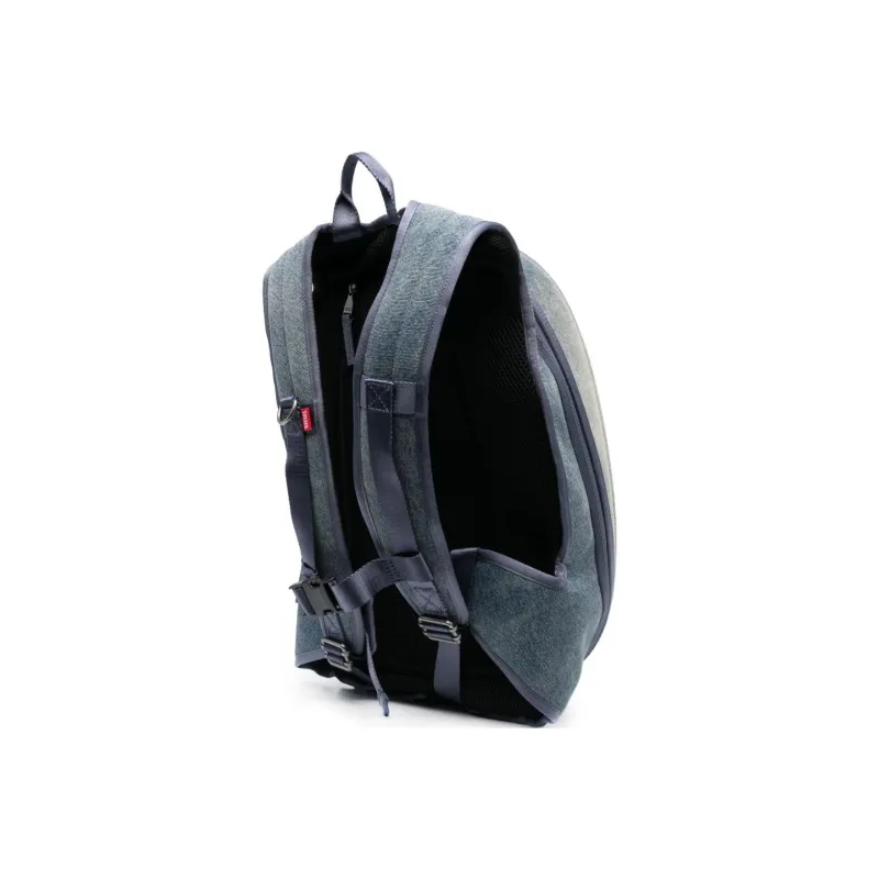 DIESEL Polyester Backpack Regular Men's Blue-4