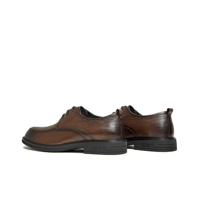 TATA Dress Shoes Men Low Top Black/Brown-2