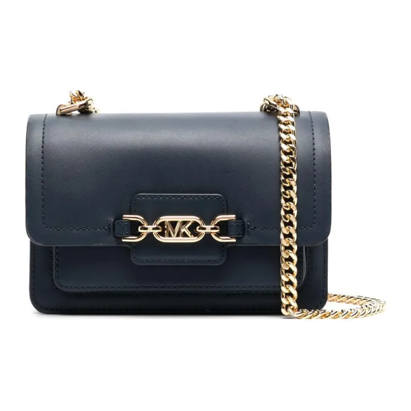 MICHAEL KORS MK Heather Calfskin Crossbody Bag Shoulder Bag Women's Midnight Blue-0