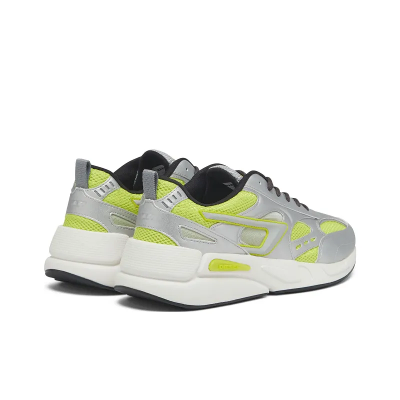 DIESEL S Serendipity Anti Slip Wear Resistant Low Top Casual Shoes Men's Silver Green-4