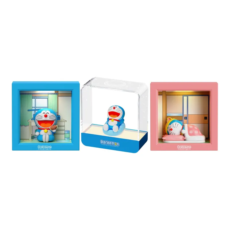 ROCK Doraemon Photo Frame Night Light Chibi Figures 12.2cm-24