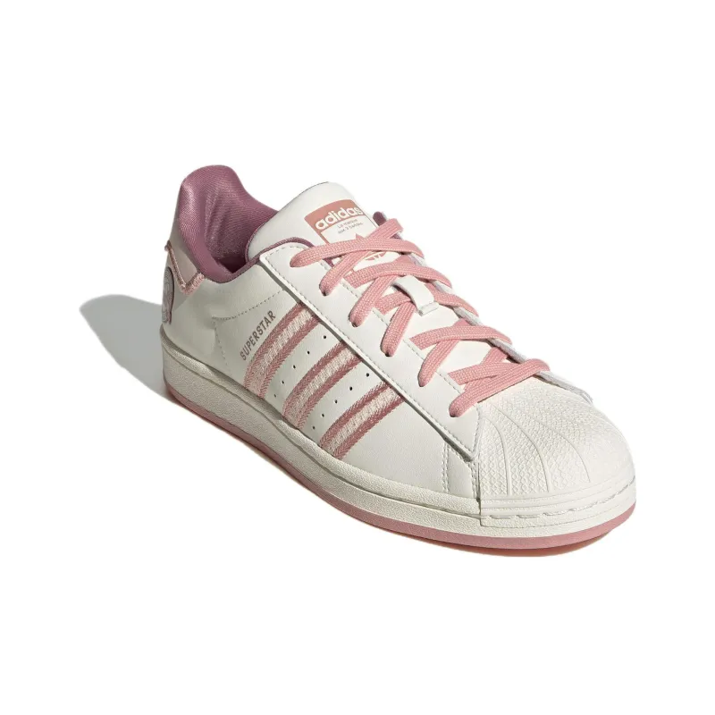 Adidas Originals Superstar Shoes 'Cream White Pink' Women's-2