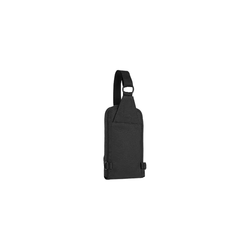 CALVIN KLEIN Recycled Polyester One Shoulder Crossbody Cell Phone Pouch Men's Black-1