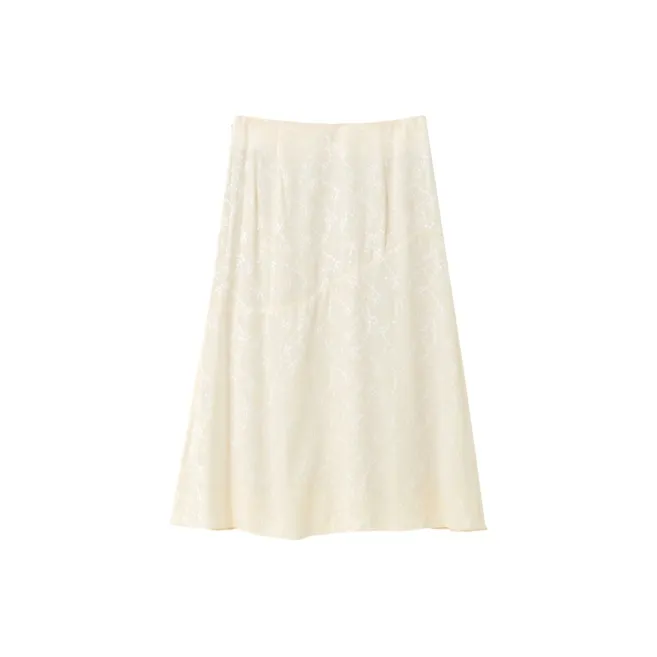 OVV Casual Short Skirts Women's Beige Yellow Pattern B2-1