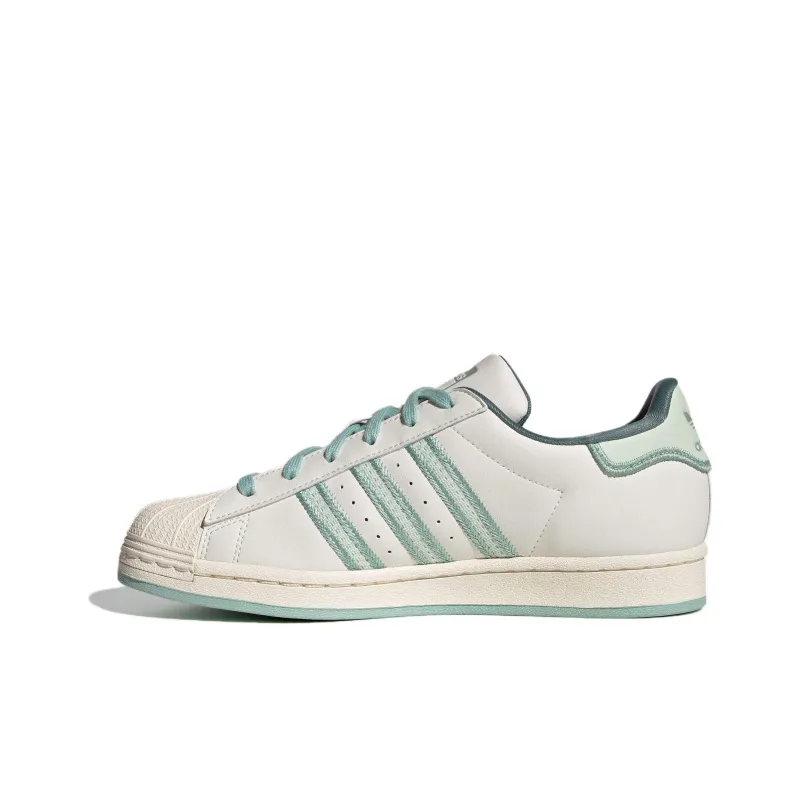 Adidas Superstar Originals Chalk White Green Women's-0