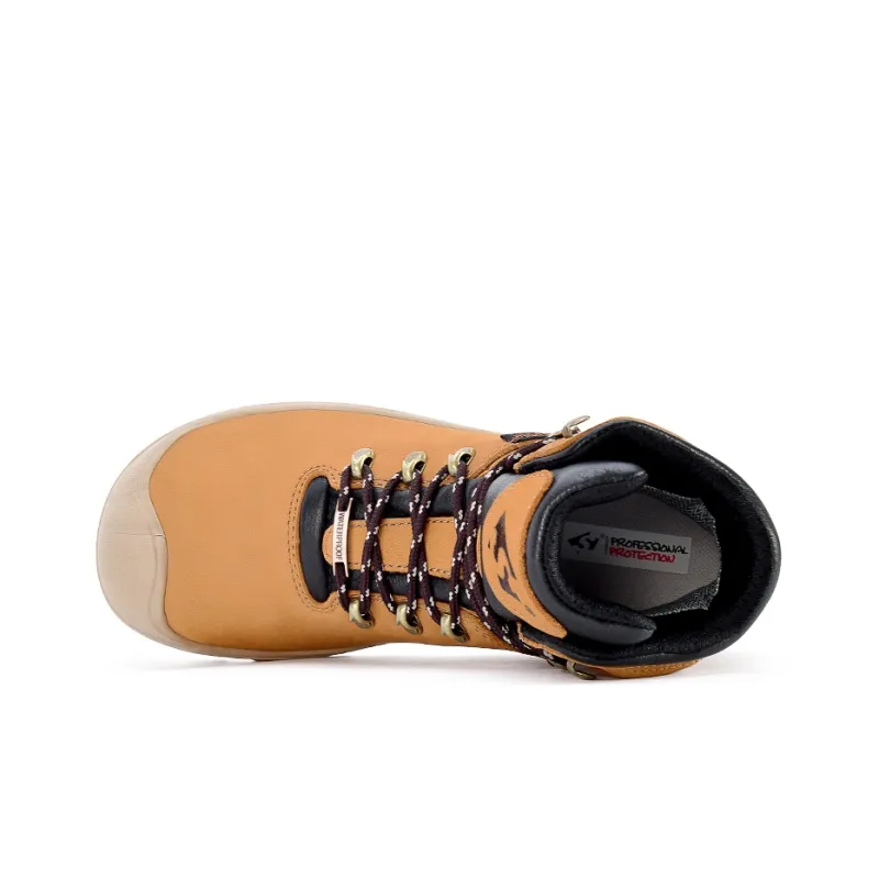 SLEADER Chuxin Series Anti Slip Wear Resistant High Top Outdoor Shoes Women's Wheat Yellow-2