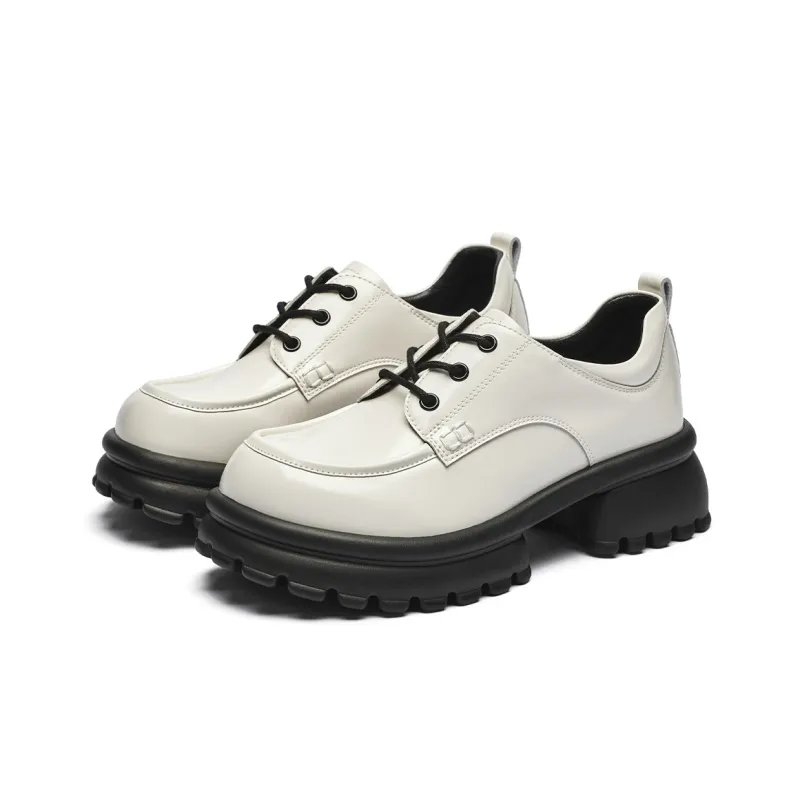 GEMEIQ Loafers Women's Low Top Black/Ecru-7