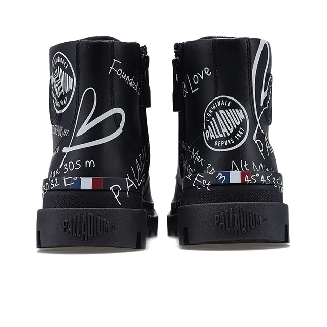 Palladium Pampa Martin Boots Men Black/White-1