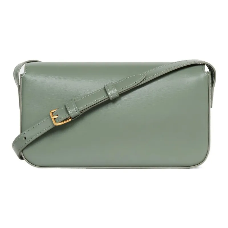 CELINE Triomphe Calfskin Handbag Shoulder Bag Women's Green-2