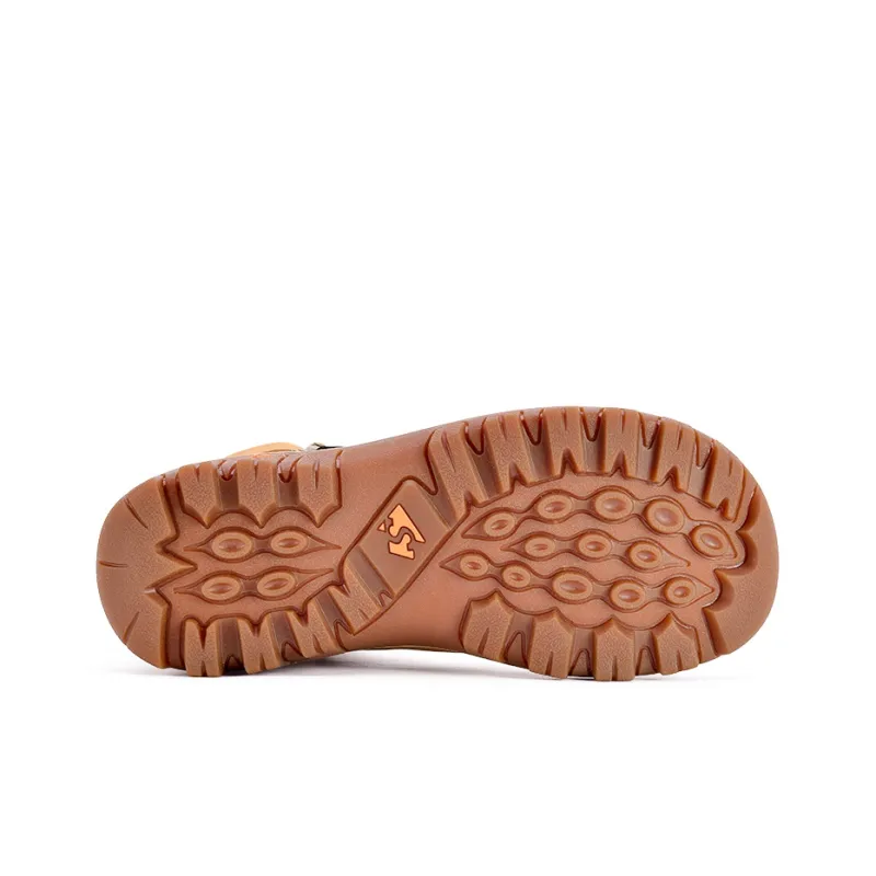 SLEADER Chuxin Series Anti Slip Wear Resistant High Top Outdoor Shoes Women's Wheat Yellow-4