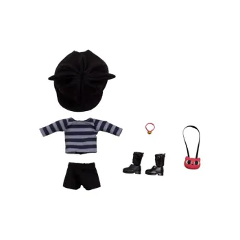 GSC Nendoroid Doll Kitten Gray & Purple Western Clothing Set Chibi Figures