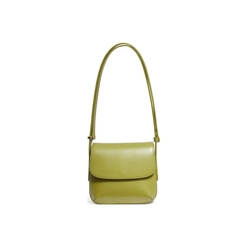 AMANI Leather Handbag Shoulder Bag Women's Green-0