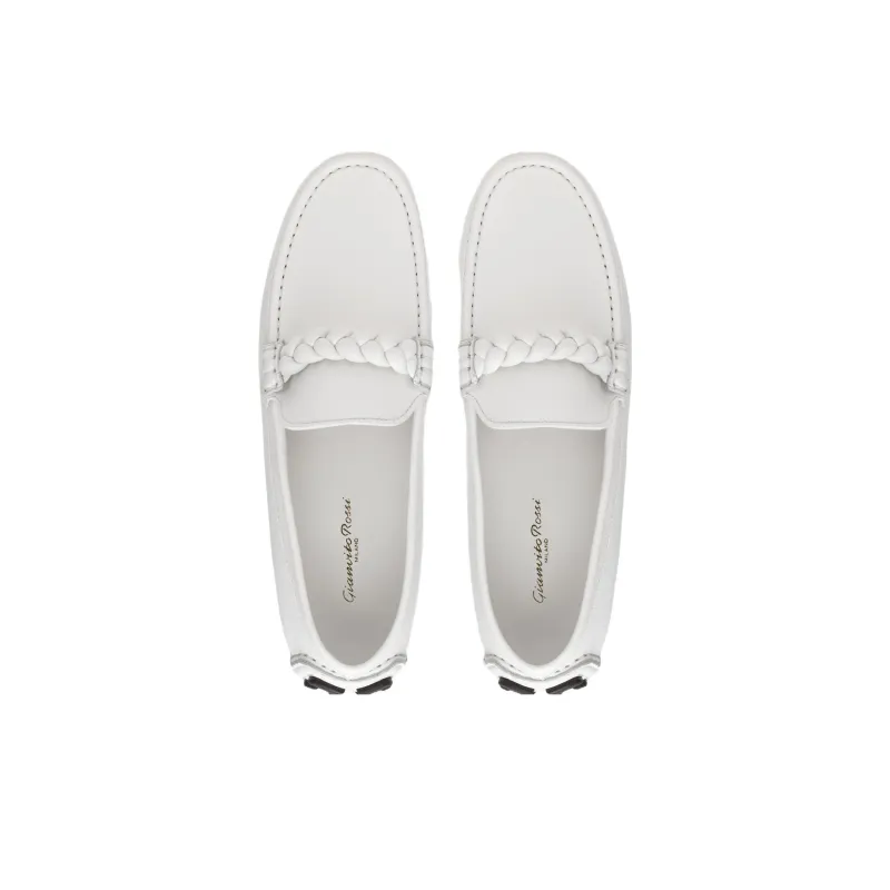 GIANVITO ROSSI Monza Loafers Men's White-4