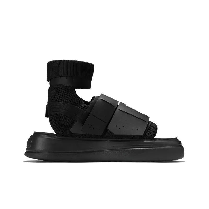NORVINCY Soft-Soled Hook-and-Loop Mid-Top Beach Sandals Unisex-1