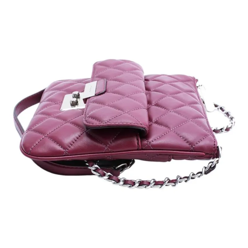 MICHAEL KORS Sheepskin Hobo Bag Shoulder Bag Crossbody Bag Women's Grape Purple-1