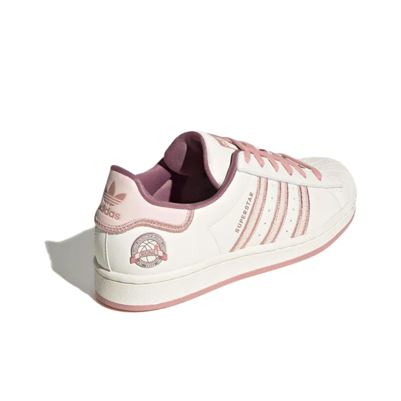 Adidas Originals Superstar Shoes 'Cream White Pink' Women's-3