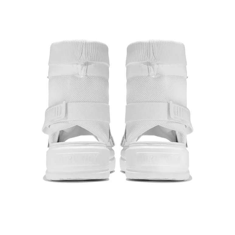 NORVINCY Soft-Soled Hook-and-Loop Mid-Top Beach Sandals Unisex-11
