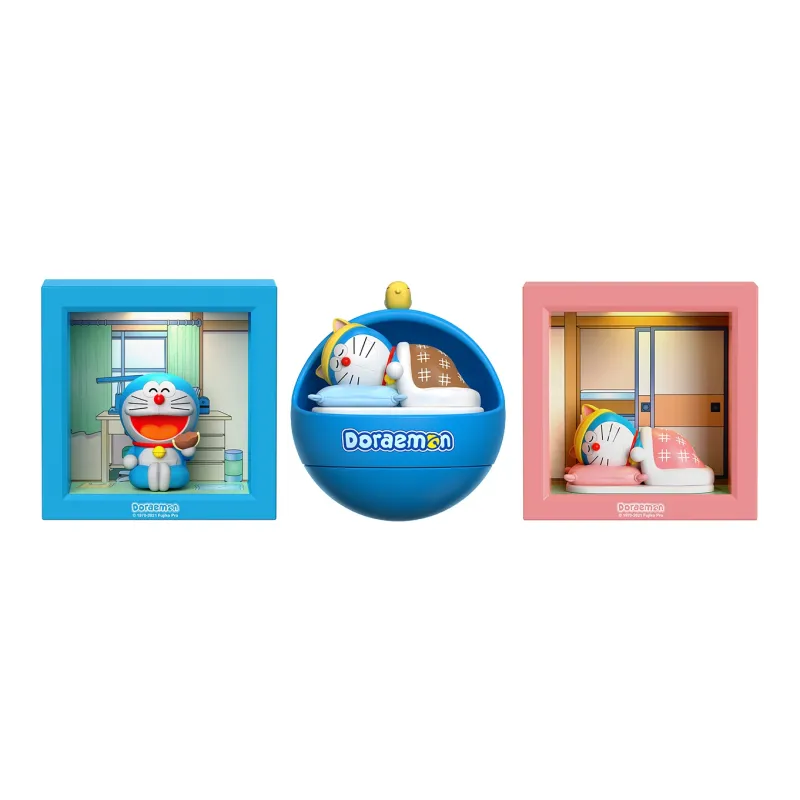 ROCK Doraemon Photo Frame Night Light Chibi Figures 12.2cm-15