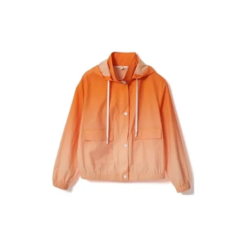 XII BASKET Jackets Women's Orange Red