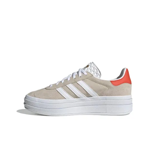 Adidas Gazelle Bold Wonder Beige Collegiate Orange Women'ss