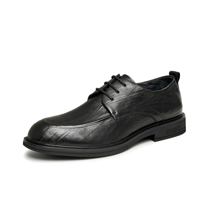 TATA Dress Shoes Men Low Top Black/Brown-5