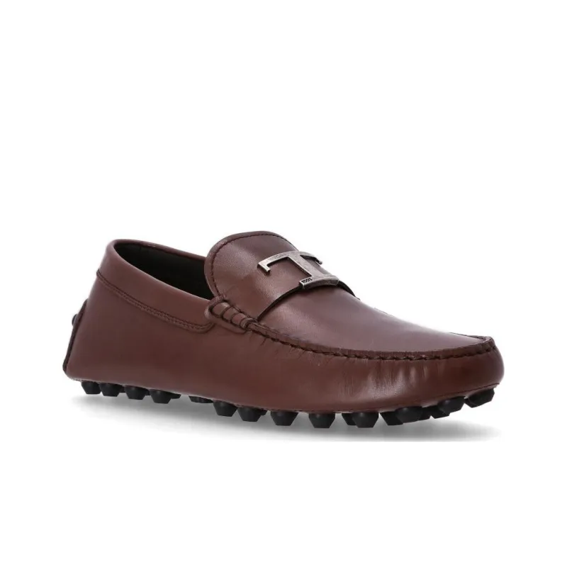 TOD'S Logo Plaque Slip On Loafers-2