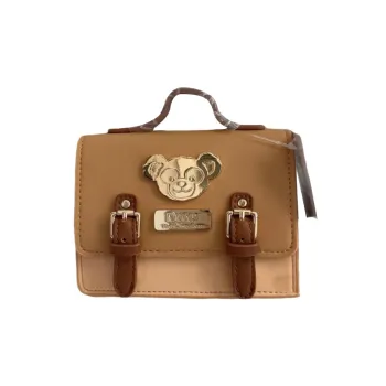 Disney Polyurethane Artificial Leather Shoulder Bag Crossbody Bag Handbag Mini Women's Beige