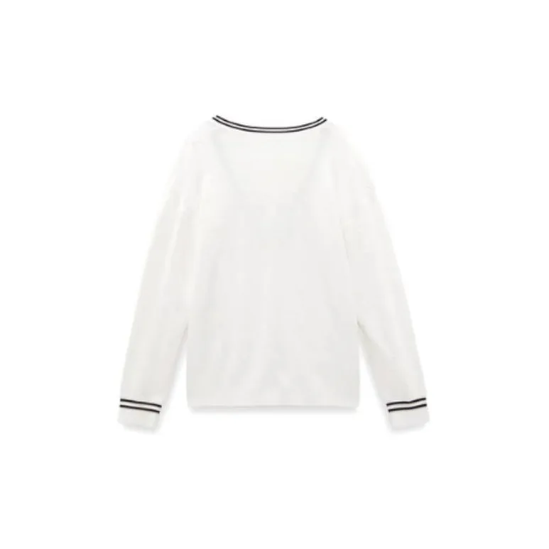 XII BASKET Knitwear Women's Raw White-1