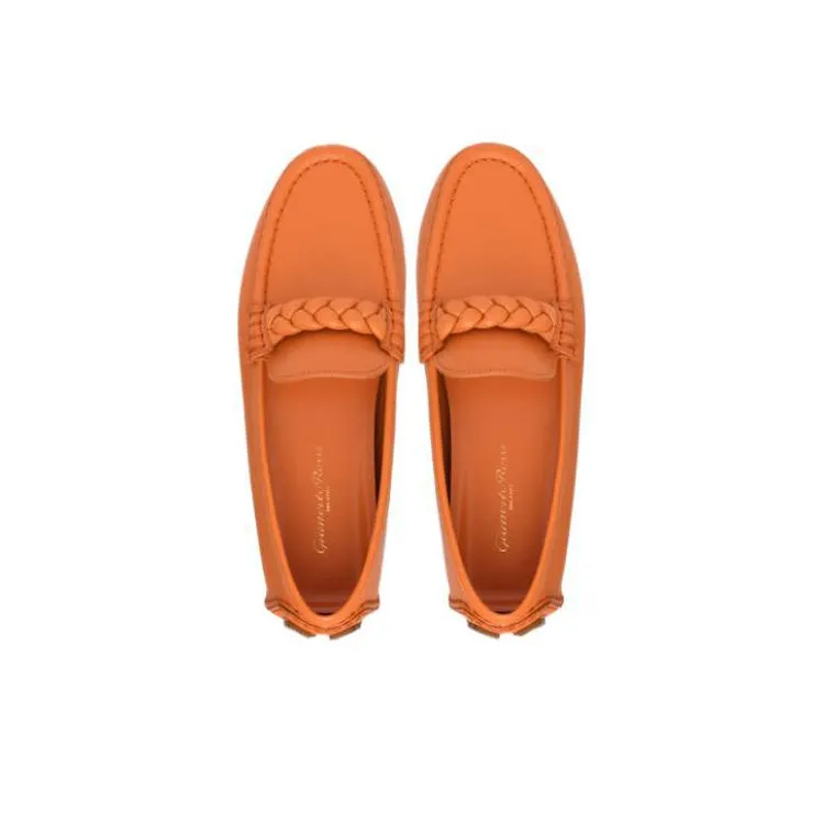 GIANVITO ROSSI Monza Leather Loafers-3