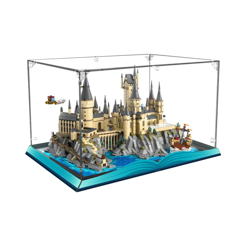 KGBOX LEGO 76419 Harry Potter Hogwarts Castle And Courtyard Dust Cover Storage Box Display Case Model Accessories-8