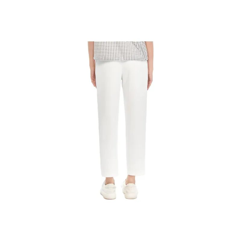 XII BASKET Casual Pants Women's Raw White-1