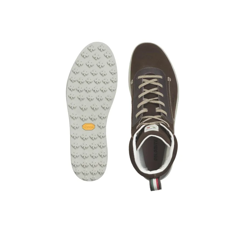 Dolomite Sorapis High Non-slip Wear-resistant Shock Absorption High-Top Canvas Shoes Unisex Earth Brown-3