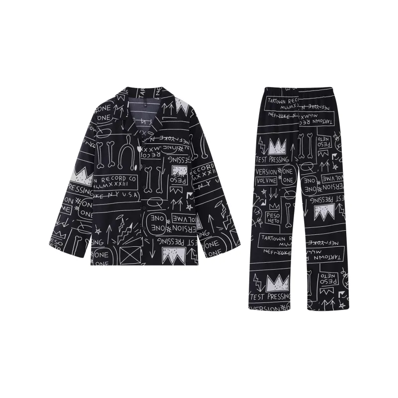 Gongdie Pajama Set Men's Black, Gift Box Set-0