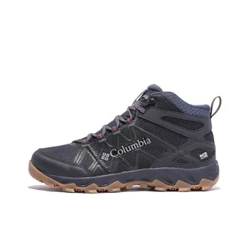 Columbia Cushioned Slip Resistant Mid Top Outdoor Shoes Men's Blue